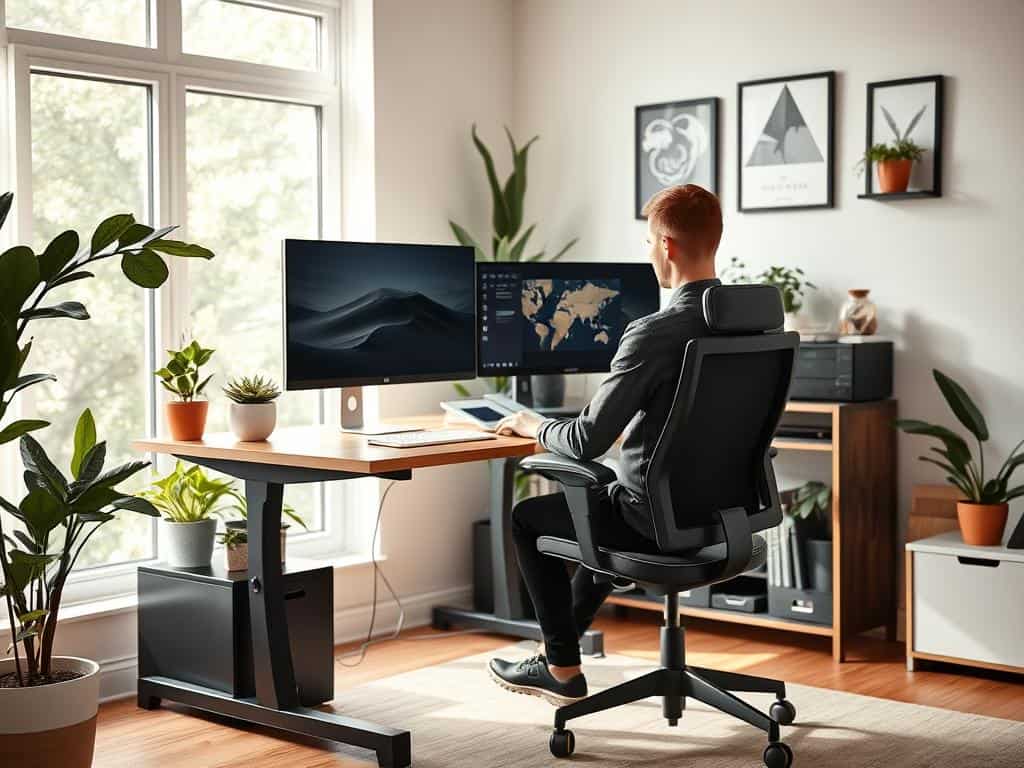 ergonomic design for home office productivity