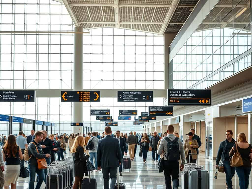 navigating the airport