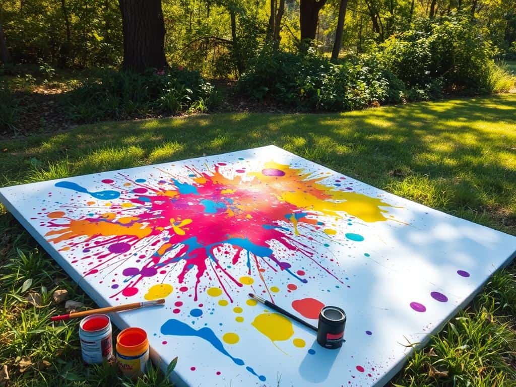 splatter painting