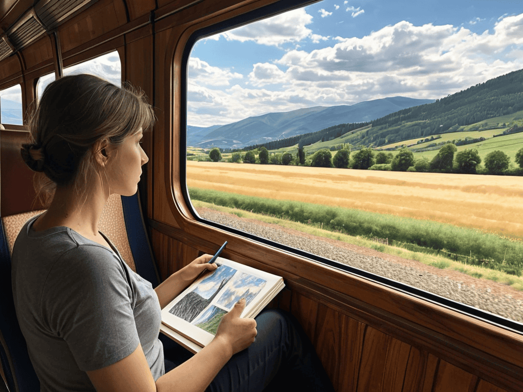 Discovering Train Travel scenery