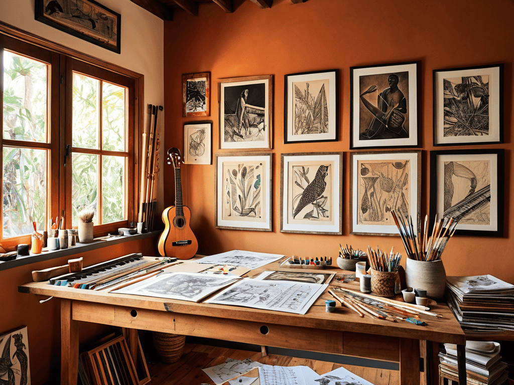 Songlines and Sketches wall art