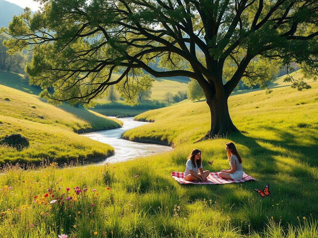 simple pleasures in nature and quality time with loved ones