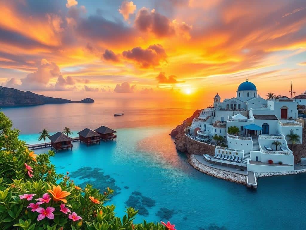 Couples’ Getaways including Bora Bora and Santorini