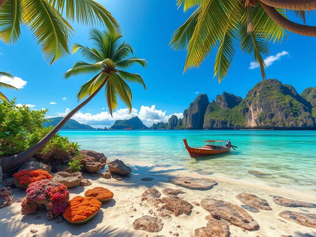 Tropical travel ideas featuring Koh Chang Thailand and Palawan Philippines