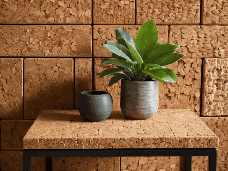 Sustainable Texture: Using Recycled Cork for Walls and Furniture
