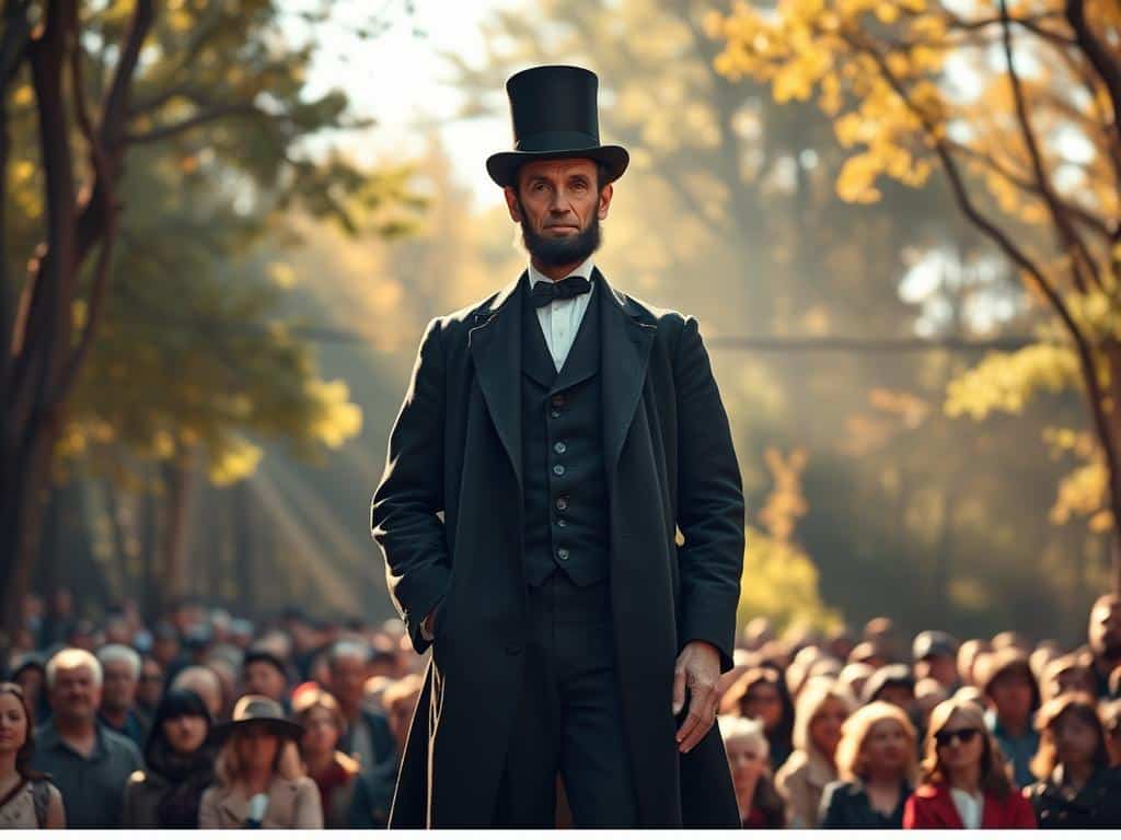 Abraham Lincoln inspiring change through life triumphs